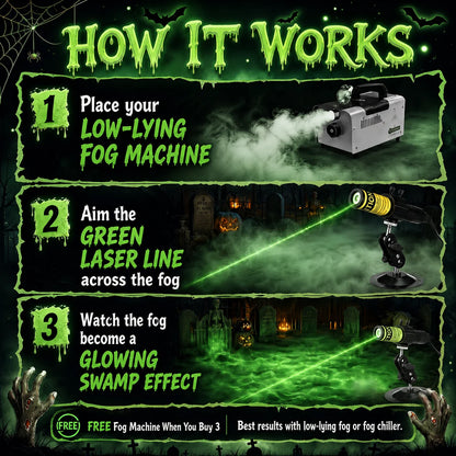 SwampGlow Halloween Laser Swamp Light
