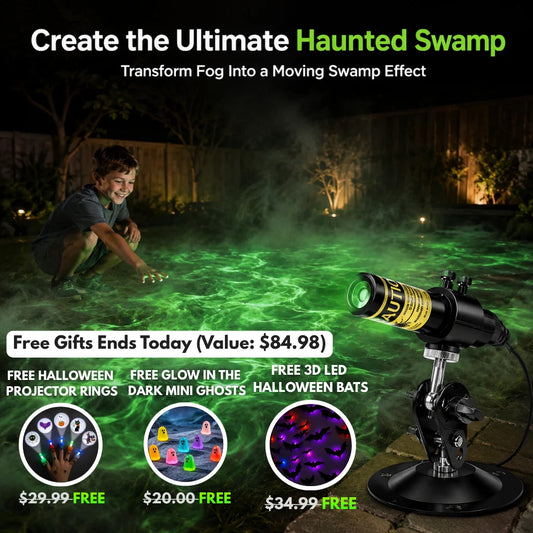 SwampGlow Halloween Laser Swamp Light
